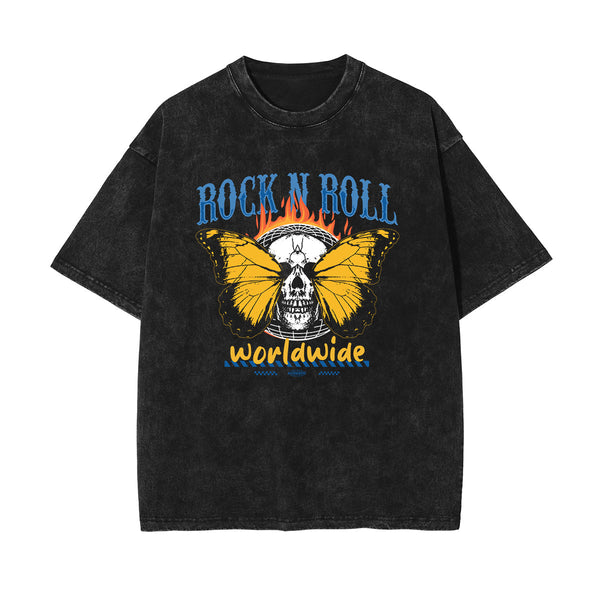 Skull Urban Streetwear Graphic Tee-INNBLAC