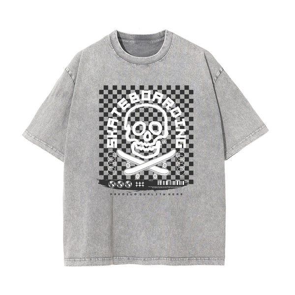 Skull Urban Streetwear Graphic Tee-INNBLAC