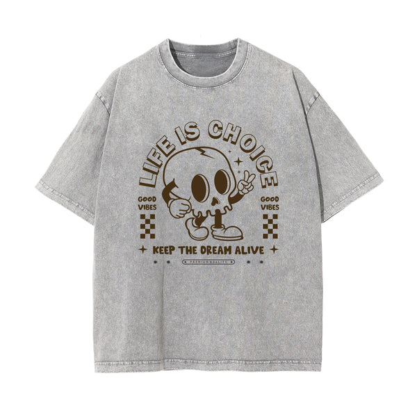 Skull Urban Streetwear Graphic Tee-INNBLAC