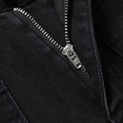 Pearl-Embellished Embroidered Patchwork Cut-Out Jeans