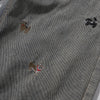 Dog Embroidery Design Vintage Washed Denim Shorts