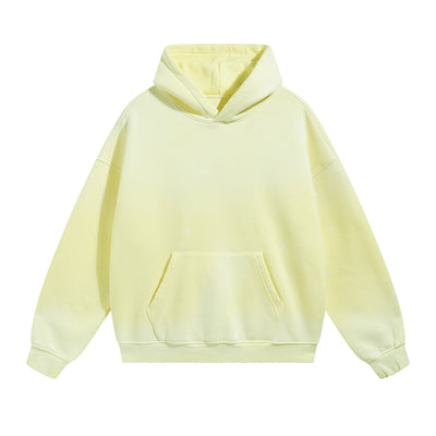 Destroyed Oversized Acid Wash Bleach Splatter Hoodie