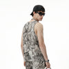 Forest Print Camo Nature Inspired Sleeveless Tank