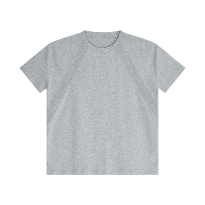 Contrast Stitch Sporty Raglan Sleeve Tee