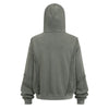 Distressed Vintage Wash Zip Up Hoodie