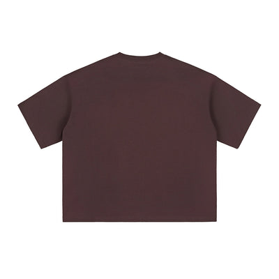 Plain Color Boxy Cotton T Shirt 230gsm