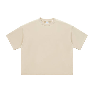 Plain Color Boxy Cotton T Shirt 230gsm