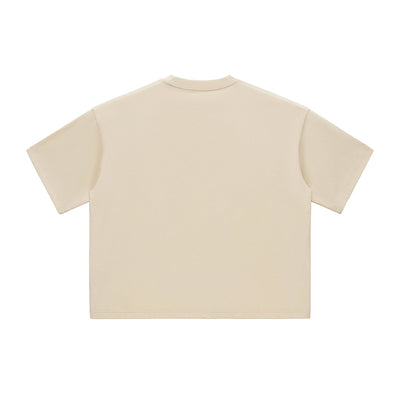 Plain Color Boxy Cotton T Shirt 230gsm