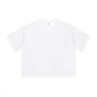 Plain Color Boxy Cotton T Shirt 230gsm