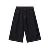 Black Selvedge Denim Cropped Pants