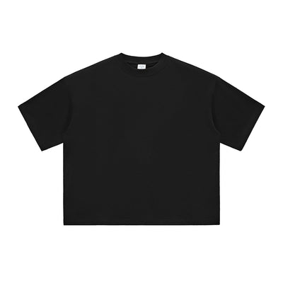 Plain Color Boxy Cotton T Shirt 230gsm