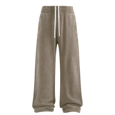 Sweatpants Washed Wide-Leg Vintage Streetwear Joggers