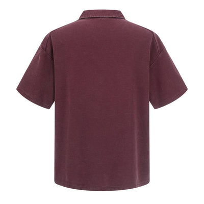 Zippered Polo Soft Cotton Everyday Casual Stylish Tee