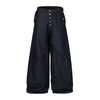 High Waisted Relaxed Fit Button Fly Vintage Blue Jeans