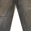 Wrinkle Wash Heavy Ripped Denim Pants