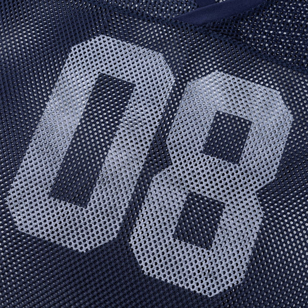 Athletic Mesh Cropped Football Jersey Number 08