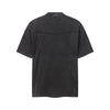 Vintage Washed Short Sleeve Textured Panel Design Tee