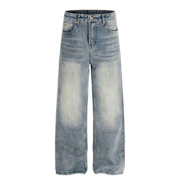 Light Wash High Waist Wide Jeans