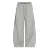 High Street Minimal Wide-Leg Drawstring Sweatpants