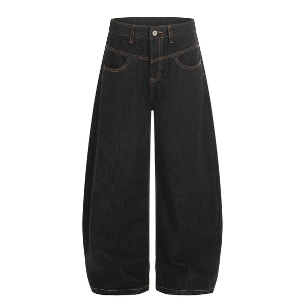 Classic Dark Wash Wide Leg Jeans