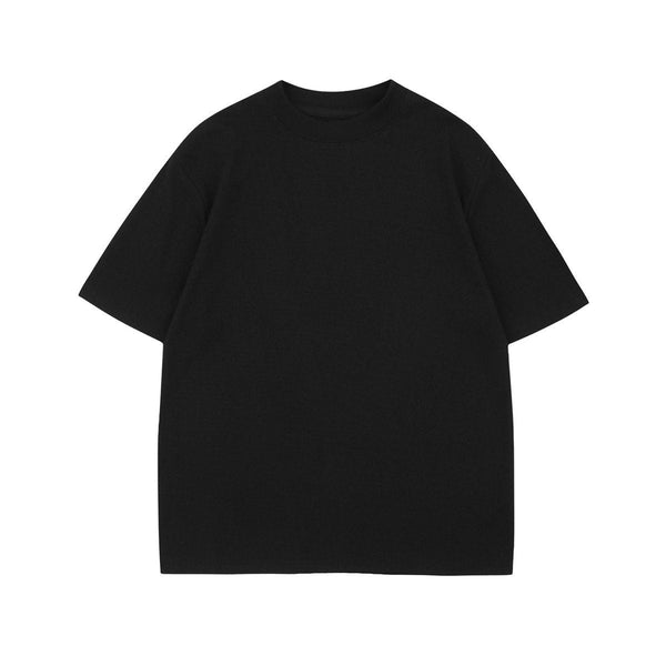 Loose Fit Crew Neck Premium Knit Vintage Tee