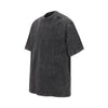 Vintage Washed Distressed Short Sleeve Panel Design Tee