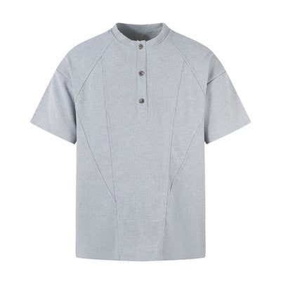 Vintage Waffle Knit Deconstructed Slim Crew Tee