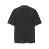 Vintage Washed Patchwork Short Sleeve Chest Pocket Tee