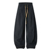Vintage Plaid Wide Leg Relaxed Drawstring Pants