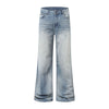 Vintage Light Wash High Waisted Wide Leg Relaxed Jeans