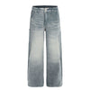 Light Blue Vintage Washed Wide Leg Jeans