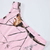 Pink Camo Leaf Print Single Shoulder Comfort Tank