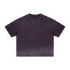 Boxy Raw Edge Washed Loose Short Sleeve Tee
