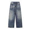 Vintage Wide Leg Distressed Relaxed Jeans