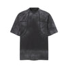 Structured Seams Minimalist Gradient Contemporary Design Tee