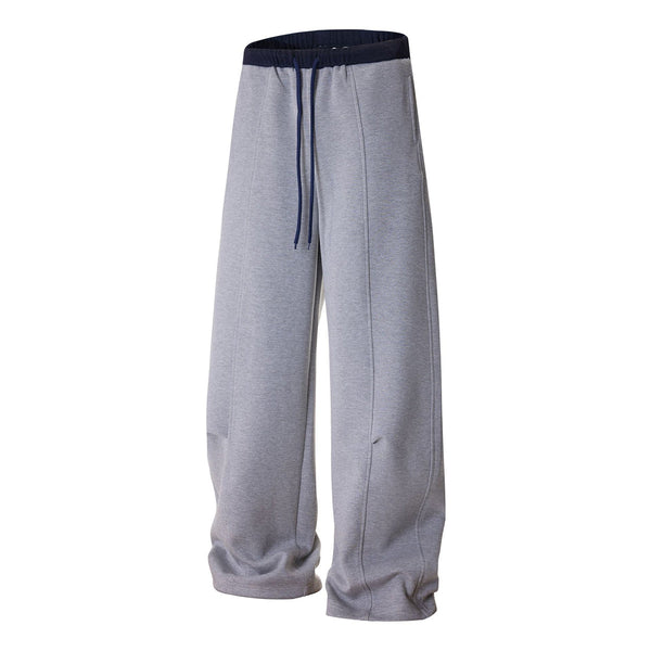 Relaxed Streetwear Deconstructed Curved Blade Joggers