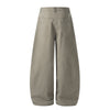 Square Stud Detail Wide Leg Pants