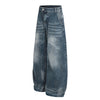 Bamboo Texture Cat Whisker American High Street Jeans