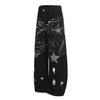 Painted Distress Black Wide Leg Star Patch Jeans