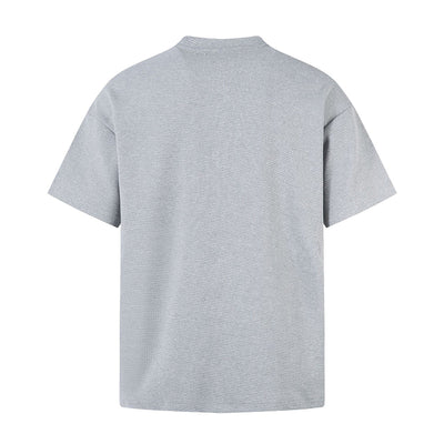 Vintage Waffle Knit Deconstructed Slim Crew Tee