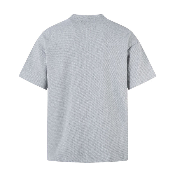 Vintage Waffle Knit Deconstructed Slim Crew Tee