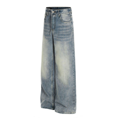 Light Wash High Waist Wide Jeans