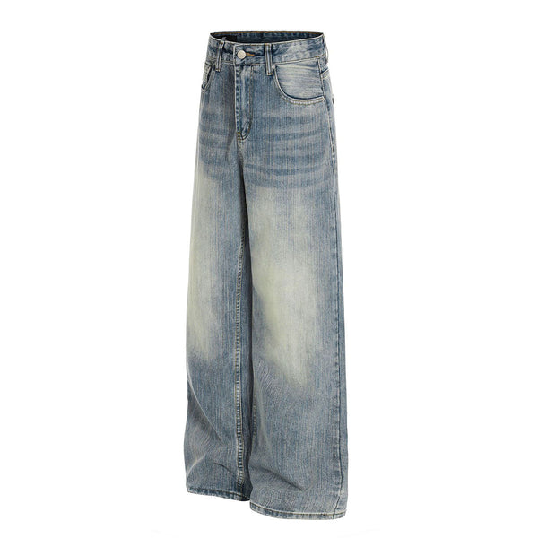 Light Wash High Waist Wide Jeans