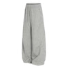 High Street Minimal Wide-Leg Drawstring Sweatpants