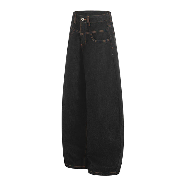 Classic Dark Wash Wide Leg Jeans