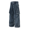 Washed Corduroy Deconstructed Relaxed Cargo Pants