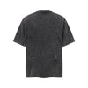 Vintage Washed Distressed Short Sleeve Panel Design Tee