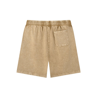 Vintage Washed Relaxed Fit Casual Sweat Shorts