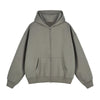 Heavyweight Double-Slider Zipper Fleece Hoodie