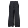Washed Solid Deconstructed Relaxed Stretch Cargo Pants